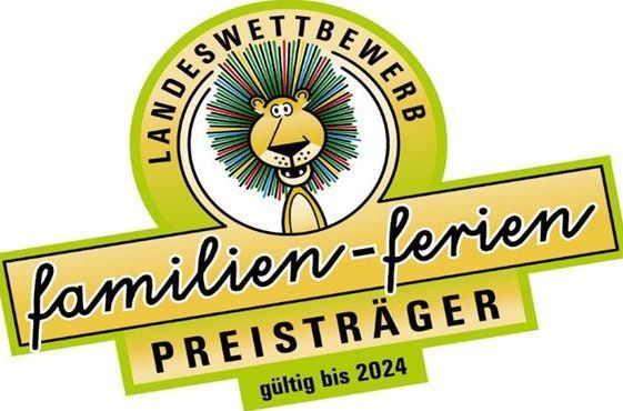 Logo „Familienferien“-Zertifikat, Gütesiegel des Landes Baden-Württemberg 